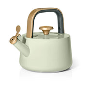 Beautiful 1.8L Ceramic Non-Stick Stovetop Tea Kettle, Olive Green by Drew Barrymore
