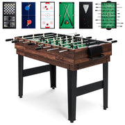 Best Choice Products 10-in-1 Combo Game Table Set, 2x4 ft, Walnut