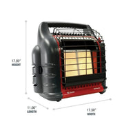 Mr. Heater Portable Radiant Big Buddy Heater with Hose and Adapter - Thermal Shut-down System