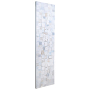 Empire Art Direct Abstract Textured Hand Painted Canvas Wall Art, Metallic Finish, 20 in x 72 in, Frozen Tundra MAR-CB9878-7220