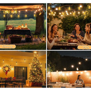 Bdrofn 100FT Solar String Lights Outdoor Waterproof, Solar Patio Lights with Remote Control & 30+2