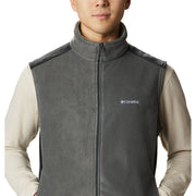 Columbia Steens Mountain Fleece Vest for Men - Grill/Black - XL