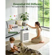 AIRFIRE Air Purifier for Pets, Large Room 2000 Sq.Ft, True HEPA H14 Filter, Ultra-Quiet Sleep Mode 22dB, Real-Time Air Quality Monitor, AP309