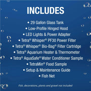 Spectrum Brands NV33834 Tetra 29 Gallon Glass LED Aquarium Kit