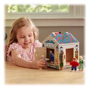 Melissa & Doug 2505 Take-Along Wooden Doorbell Dollhouse Keys, 4 Poseable Wooden Dolls