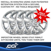Coast To Coast International Impostor 20 in Chrome 5-Spoke Wheel Skins Set of 4 for 2013-2015 Ram 1500