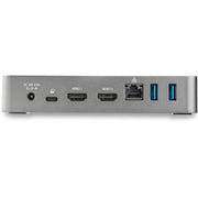 StarTech.com Dual HDMI Monitor USB-C Docking Station with 65W Power Delivery, 2x USB-A 3.0, 1x USB-C, Gigabit Ethernet, 1080p Dual Video Display, Black and Space Gray, DK30CHHPD