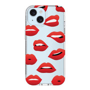 Onn WIBLPS100149715 Phone Case for iPhone 16e / 15 / 14 / 13 - Red Lips - Shock-Absorbent, Drop Tested to 10 Feet