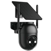 Pelard Outdoor Security Camera, Solar Powered, 4K Ultra HD, 360 Panoramic View, AI Human Detection, Color Night Vision, Two-Way Audio, Real-Time Alerts, IP66 Waterproof