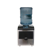Chard Stainless Steel Ice Maker with Water Dispenser, 33 lb Daily Capacity, Portable Countertop Unit, IM15SS