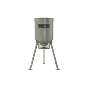 Moultrie 300-lb Deer Feeder Broadcast Game Feeder with Bluetooth Remote Control, 360-Degree Feed Dispersal, Solar Panel