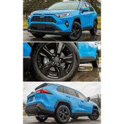 WheelX 17 Inch Car Wheel Cover Hubcaps, Glossy Black, Durable ABS Plastic and Metal, Set of 4, Compatible with 2019-2025 Toyota RAV4 LE XLE Hybrid