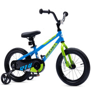 Royal Baby Rocket 12 Inch Kids Bicycle with Training Wheels, Coaster Brake, Adjustable Seat and Handlebars, Blue, Unisex Ages 3-4