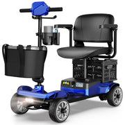 EAGLOG YL-07 Upgrade 4 Wheels Mobility Scooter with Removable Battery, Blue