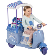 Huffy Disney Frozen Ice Cream Cart, 6V Battery Ride-On Toy, Ice Cream Toys