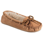 Minnetonka 4011 Moccasin Cally Moccasin Slippers for Ladies, Size:7-M, Cinnamon