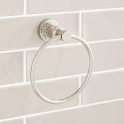 Signature Hardware SHGFTRZBN Greyfield Towel Ring, Nickel