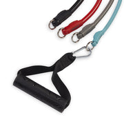 Reebok Delta Total Body Resistance Kit with Interchangeable Tubing, Adjustable Straps, Handles, Ankle Strap, Portable Fitness Equipment, 17-65035
