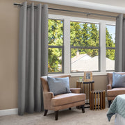 Better Homes & Gardens 2304E08 Brushed Nickel Cylinder Adjustable Curtain Rod, 1 in Diameter, 42-120 in