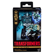 Hasbro Transformers Generations Age of the Primes Deluxe Micronus Prime 5.5-Inch Articulated Action Figure with Chimera Stone Accessory, Turquoise