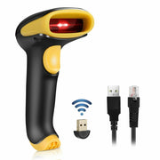 LS-PRO Wireless USB Receiver, 2.4GHz Handheld 1D Cordless Laser Barcode Reader