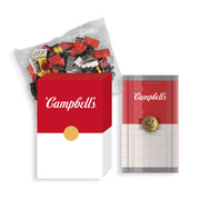 Campbell  Building Brick Box, Custom Multicolor Building Blocks with 2 Cans Condensed Soup, Red White, Child Teen
