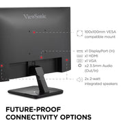 ViewSonic VA2456A-MHD 24-Inch Full HD IPS LED Monitor, 120Hz Refresh Rate, HDMI DisplayPort VGA Inputs, Anti-Glare, Built-In Speakers, Black