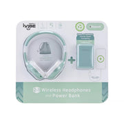 iVibe 2 in 1 Wireless Headphones and 5000 mAH Powerbank Kit, Green