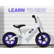 Bixe BIXIN108MRNAOSP Kids Balance Bike, Ultralight Aluminum Frame, Height-Adjustable Seat and Handlebars, 12 Inch Wheels, Purple