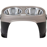 Petmate 23479 Easy Reach Pet Diner, Black/Pearl Tan