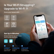 TP-Link Deco WB9600 Dual-Band Wi-Fi 7 Mesh Router System, 2-Pack, Covers 4600 Sq Ft, Connects 150+ Devices, WPA3 Security