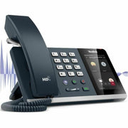 Yealink MP54 E2 Teams Android 13 IP Phone, 4-Inch Touchscreen, Bluetooth 5.2, Dual-Band Wi-Fi, Dual Gigabit Ethernet, PoE Support, Gray