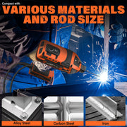 Maxlander Handheld ARC Welder, Portable Welding Machine with IGBT Inverter Technology, 110V 120A, 5-Step Current Adjustment, Includes 20PCS Rods, ML-ARC-120