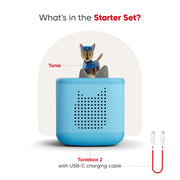 tonies Toniebox 2 Audio Player Bundle for Toddlers 12 Months+ with PAW Patrol Chase Tonie - Sky Blue
