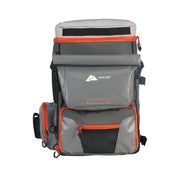 Ozark Trail X-Pro 3700 Fishing Tackle Backpack with Organizer Pockets, 3 Removable Trays, Water-Resistant Bag, Gray, TB-4363-20L