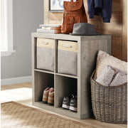 Better Homes & Gardens BHD036118664015 4-Cube Storage Organizer, Rustic Gray