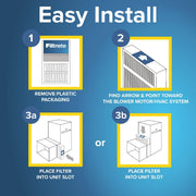 3M Filtrete Micro Allergen Defense Air Filters, MPR 1000, MERV 11, Electrostatic Pleated, 20x20x4 in, 2-Pack