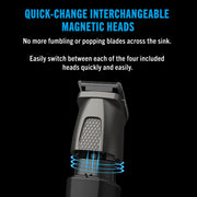 CONAIR GMTL50 Man Showerproof Face & Body All-in-One Trimmer, 14 Pieces