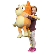 Moose Toys Bluey My Size Bingo Plush Toy, Oversized 30-Inch, Deluxe Polyester, Embroidered Details, Orange