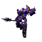 Blokees Transformers Classic Class Megatronus Prime Action Figure, 12.5cm, Purple, 20-Point Articulation, Dual LED Lighting, 107-Piece Model Kit, 71186