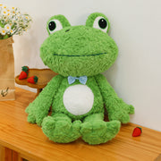 JoyNest Market Plush Frog Doll with Bow Tie, Soft Stuffed Decorative Toy for Sofa and Bedroom, 19.7in