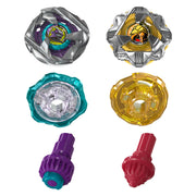 Hasbro Beyblade X Calibur Samurai 6-70M BX and Obsidian Shell 3-85S BX Dual Battling Tops, Multicolor, Ages 8+, G2754
