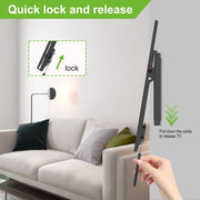 USX MOUNT Tilting TV Wall Mount for 26-60 Inch Flat Screen TVs, Supports up to 99 lbs, VESA 100x100 to 400x400mm, Black, STM012-01