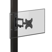 CondoMounts ZeboZap Gazebo TV Mount, Full-Motion Square Post Pole, Weatherproof Black, Fits 19-50 in TVs, Holds 66 lbs, ZZTVA2022