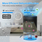 ALROCKET CS03 27oz Dehumidifiers for Bedroom, Small, Black