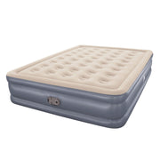 Ozark Trail Queen Air Mattress, 16 in Thick, Built-In AC Pump, Supportive Coil Beams, Soft Velvet Surface, Indoor Use, 11671KDUSX26