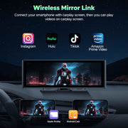 Lamtto Wireless Carplay & Android Auto with 4K Dash Cam, 9.26