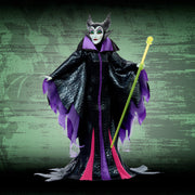 Mattel Maleficent Collector Fashion Doll with 9 Points of Articulation, Signature Horns, Dragon-Scale Gown, Green Scepter Accessory, Doll Stand JLT53