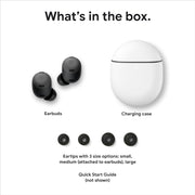 Google GA05205-US Pixel Buds Pro - Noise Canceling Earbuds - Up to 31 Hour Battery Life with Charging Case - Bluetooth Headphones - Compatible with Android - Porcelain