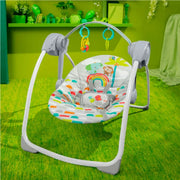 Bright Starts 13069 Playful Paradise Portable Compact Baby Swing with Toys, Unisex, Newborn